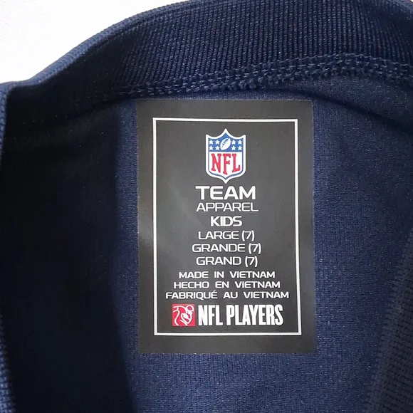 Nike Seattle Seahawks Kids Russell Wilson #3 Navy Football Jersey - Picture 3 of 4